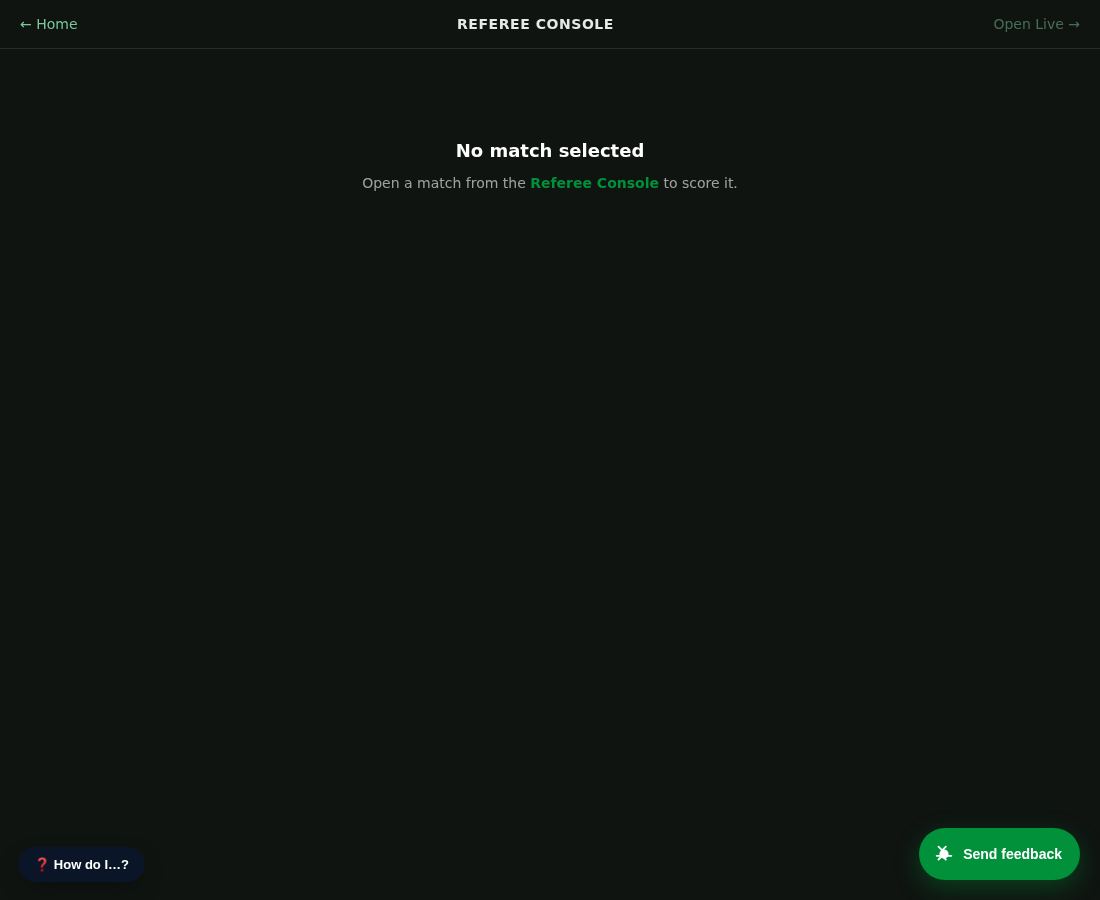 Judge console (live scoring)