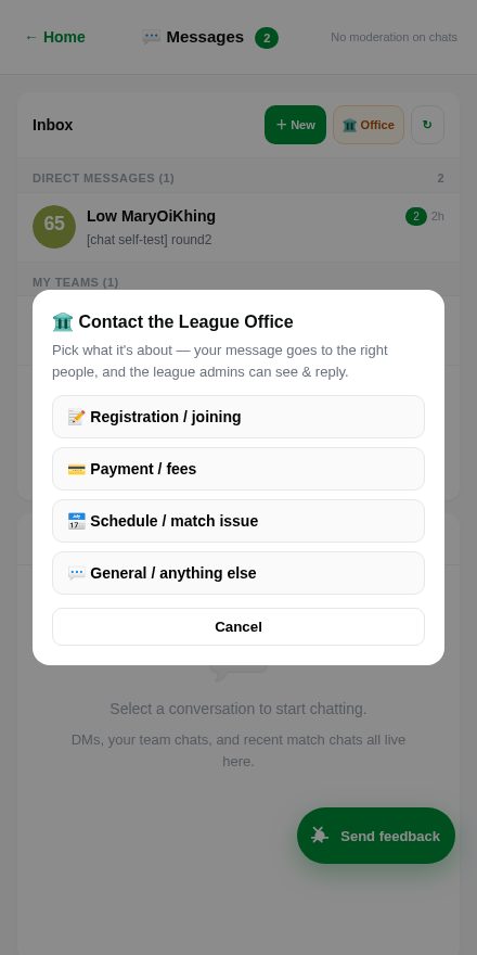 Contact the League Office