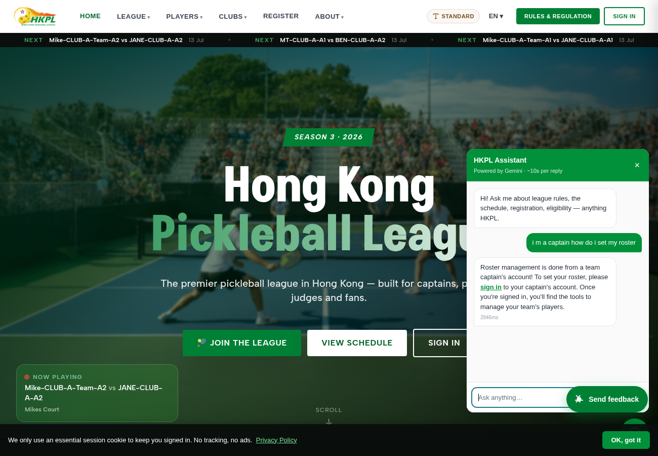 Assistant giving a role-aware answer with a clickable link